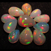 The Most Beautifull Highest Quality ETHIOPIAN Opal - Marquise Shape Cabochon - Every Pcs Have Full Amazing Flashy Fire size - 5x8.5- 8x11 mm 11pcs